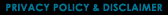 Privacy Policy and Disclaimer