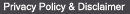Privacy Policy and Disclaimer