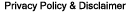 Privacy Policy and Disclaimer