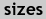 sizes