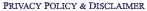 Privacy Policy and Disclaimer
